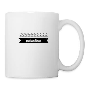 so sieht eine Valentinsfrau aus - Tasse - Weiß - Rechts