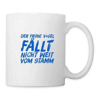 der frühe Vogel - Tasse - Weiß - Rechts