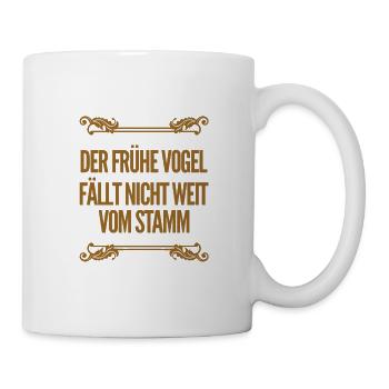 nicht weit vom Stamm - Tasse - Weiß - Rechts
