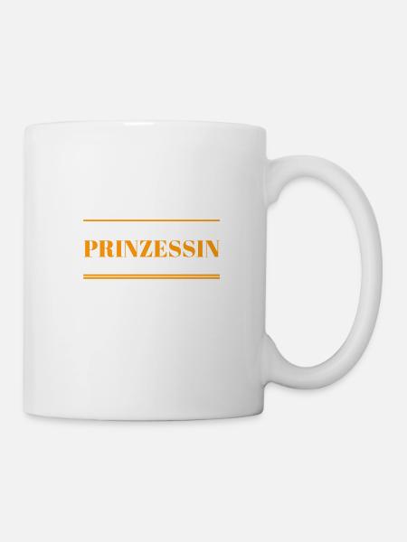 ich fühle mich wie eine Prinzessin - Tasse - Weiß