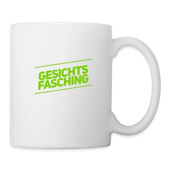 ich feiere Gesichtsfasching - Tasse - Weiß - Rechts