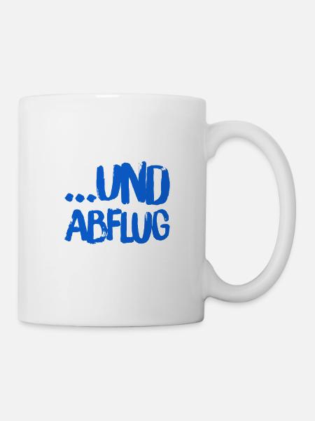 verschwinde - Tasse - Weiß