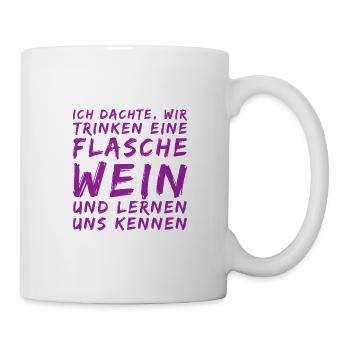 ich möchte dich kennenlernen - Tasse - Weiß - Rechts