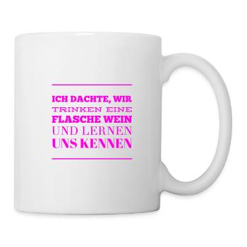 ich würde dich gern kennenlernen - Tasse - Weiß - Rechts