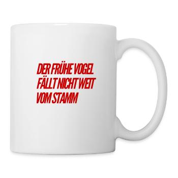 über Vögel und Stämme - Tasse - Weiß - Rechts