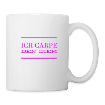 carpe diem - Tasse - Weiß - Rechts