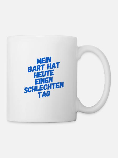 mein Bart ist wild - Tasse - Weiß