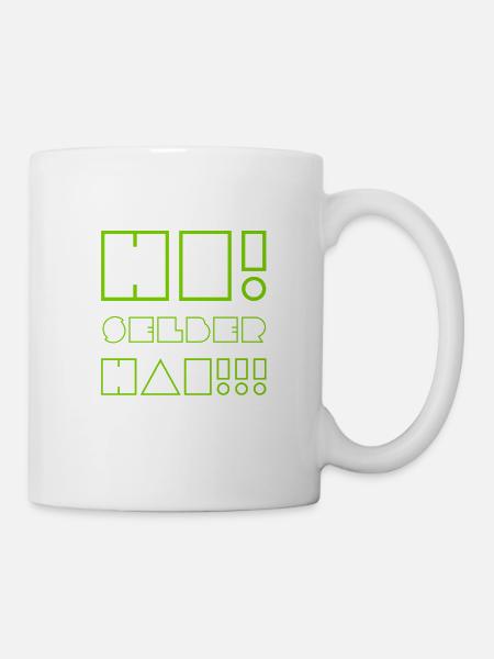 grüß dich - Tasse - Weiß