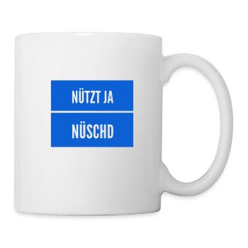 die richtige Einstellung - Tasse - Weiß - Rechts