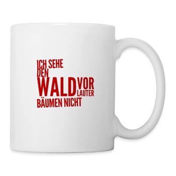 ich sehe nichts - Tasse - Weiß - Rechts