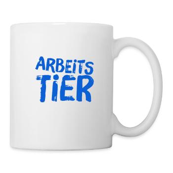 arbeiten geht immer - Tasse - Weiß - Rechts