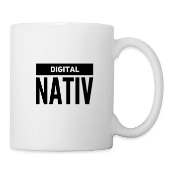 ich lebe digital - Tasse - Weiß - Rechts