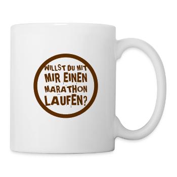 ich hoffe du magst Marathon - Tasse - Weiß - Rechts