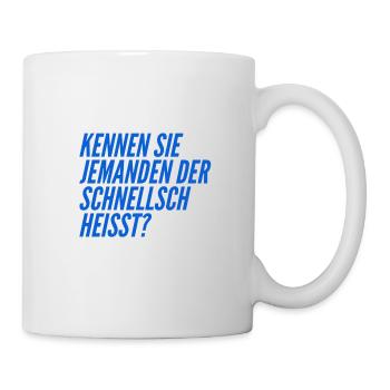 komischer Name - Tasse - Weiß - Rechts