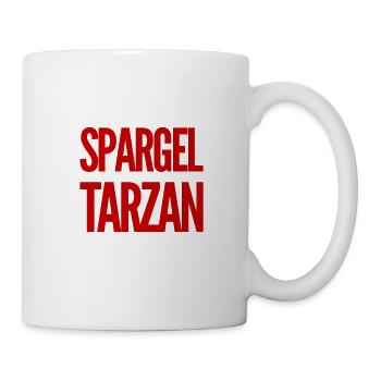 ich bin ein Spargeltarzan - Tasse - Weiß - Rechts