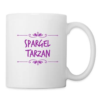 ein Spargeltarzan - Tasse - Weiß - Rechts