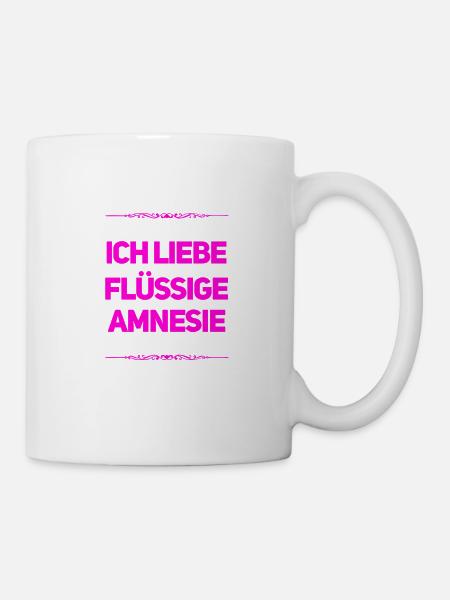 Amnesie ist wunderbar - Tasse - Weiß