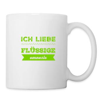 ich liebe flüssige Amnesie - Tasse - Weiß - Rechts