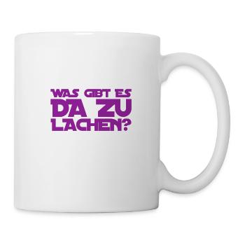 hör auf zu lachen - Tasse - Weiß - Rechts