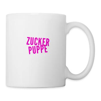 vor dir steht eine Zuckerpuppe - Tasse - Weiß - Rechts