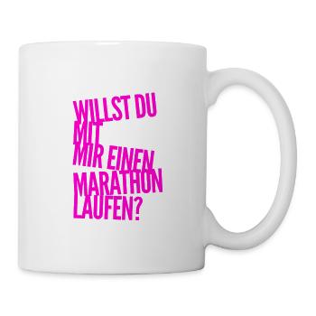 gemeinsamer Marathon - Tasse - Weiß - Rechts