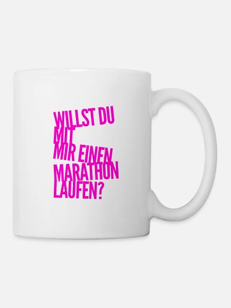 gemeinsamer Marathon - Tasse - Weiß