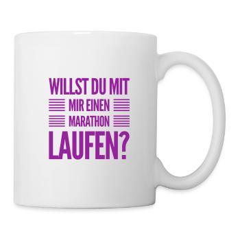 lass uns gemeinsam laufen - Tasse - Weiß - Rechts