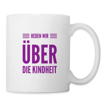 ein paar Worte zur Kindheit - Tasse - Weiß - Rechts