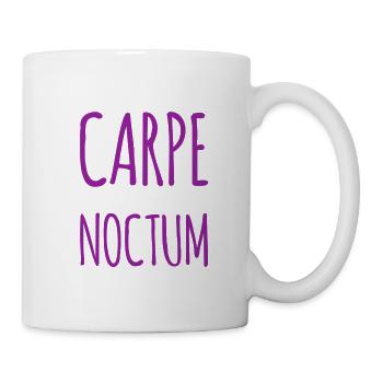 die Nacht ist super - Tasse - Weiß - Rechts