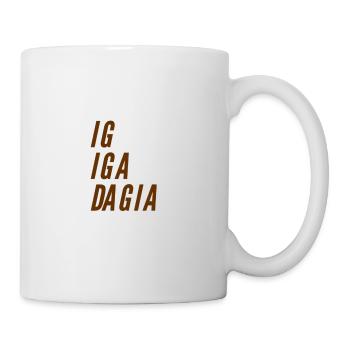 ich gehe - Tasse - Weiß - Rechts