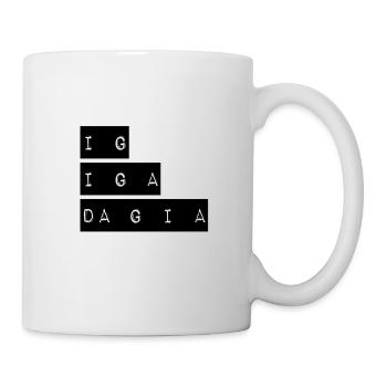 dann muss ich auch los - Tasse - Weiß - Rechts