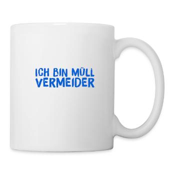 ich vermeide Müll - Tasse - Weiß - Rechts