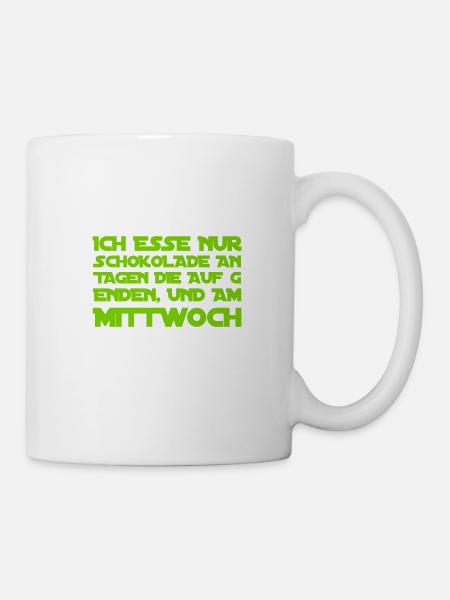 ich mag Schokolade - Tasse - Weiß