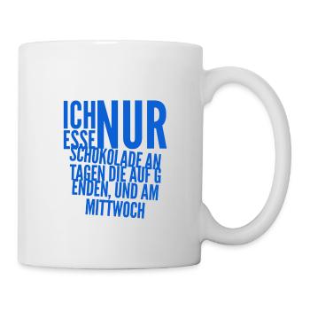 Schokolade ist mein Ding - Tasse - Weiß - Rechts