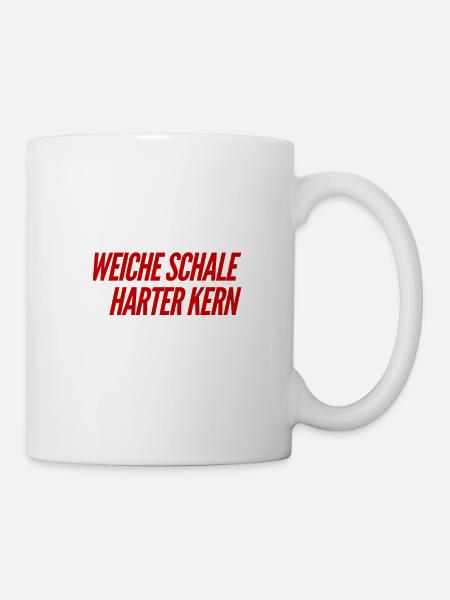 meine Schale ist weich - Tasse - Weiß
