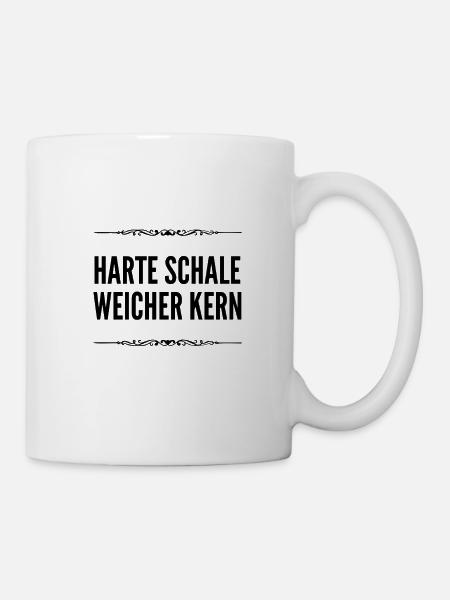 mein Kern ist weich - Tasse - Weiß