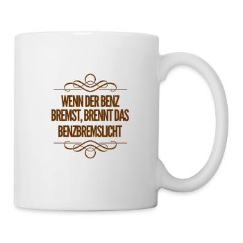 Vollbremsung - Tasse - Weiß - Rechts