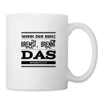 ich bremse - Tasse - Weiß - Rechts