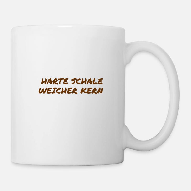 meine Schale ist hart - Tasse - Weiß