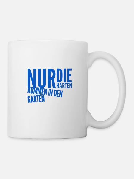 ab in den Garten - Tasse - Weiß