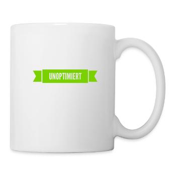 ich bin unoptimiert - Tasse - Weiß - Rechts