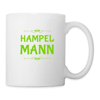 vor dir steht ein Hampelmann - Tasse - Weiß - Rechts