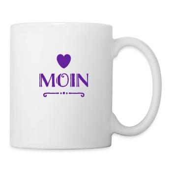 Moin Moin - Tasse - Weiß - Rechts