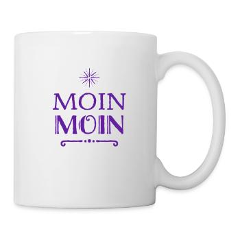 moin moin - Tasse - Weiß - Rechts