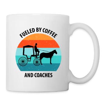 Coachman Carriage Horse-drawn carriage Carriage - Mug - white - Right