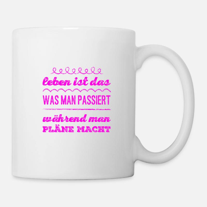lebe dein Leben - Tasse - Weiß
