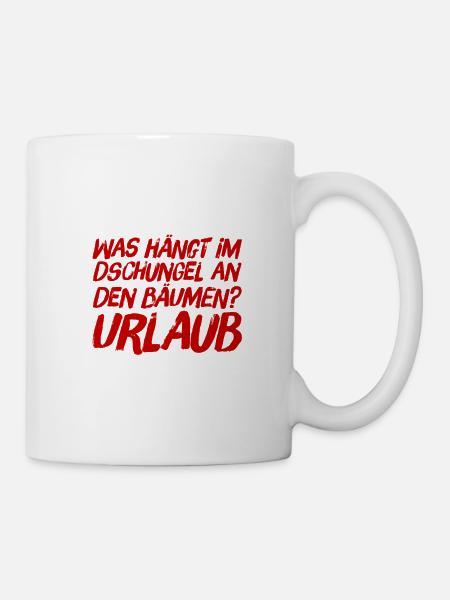 Urlaub - Tasse - Weiß