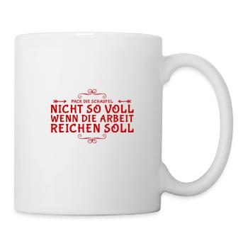 mach entspannt - Tasse - Weiß - Rechts