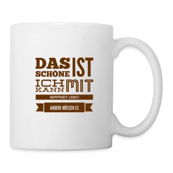 Je peux vivre avec - Mug blanc - blanc - Droite