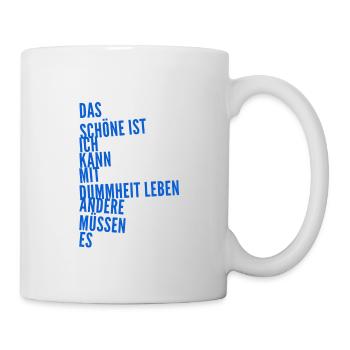 the stupidity of men - Mug - white - Right
